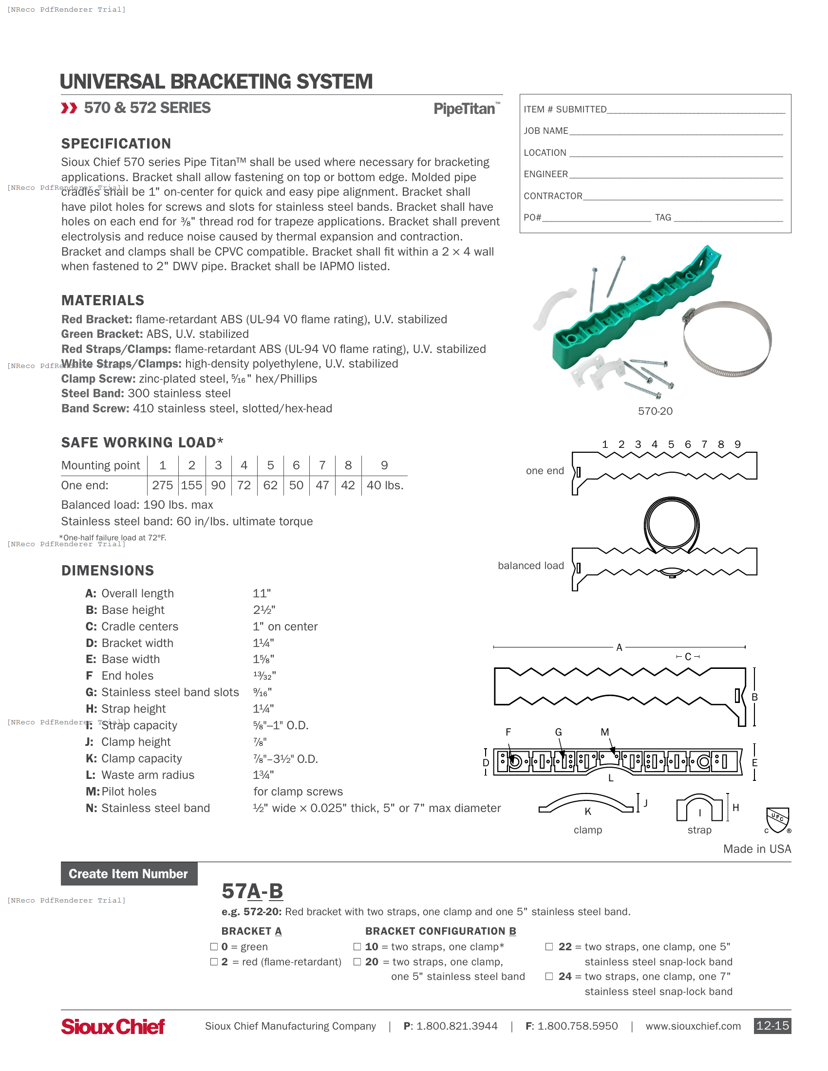 570 & 572 - PIPETITAN SYSTEM - SPEC SHEET.PDF Specification Document